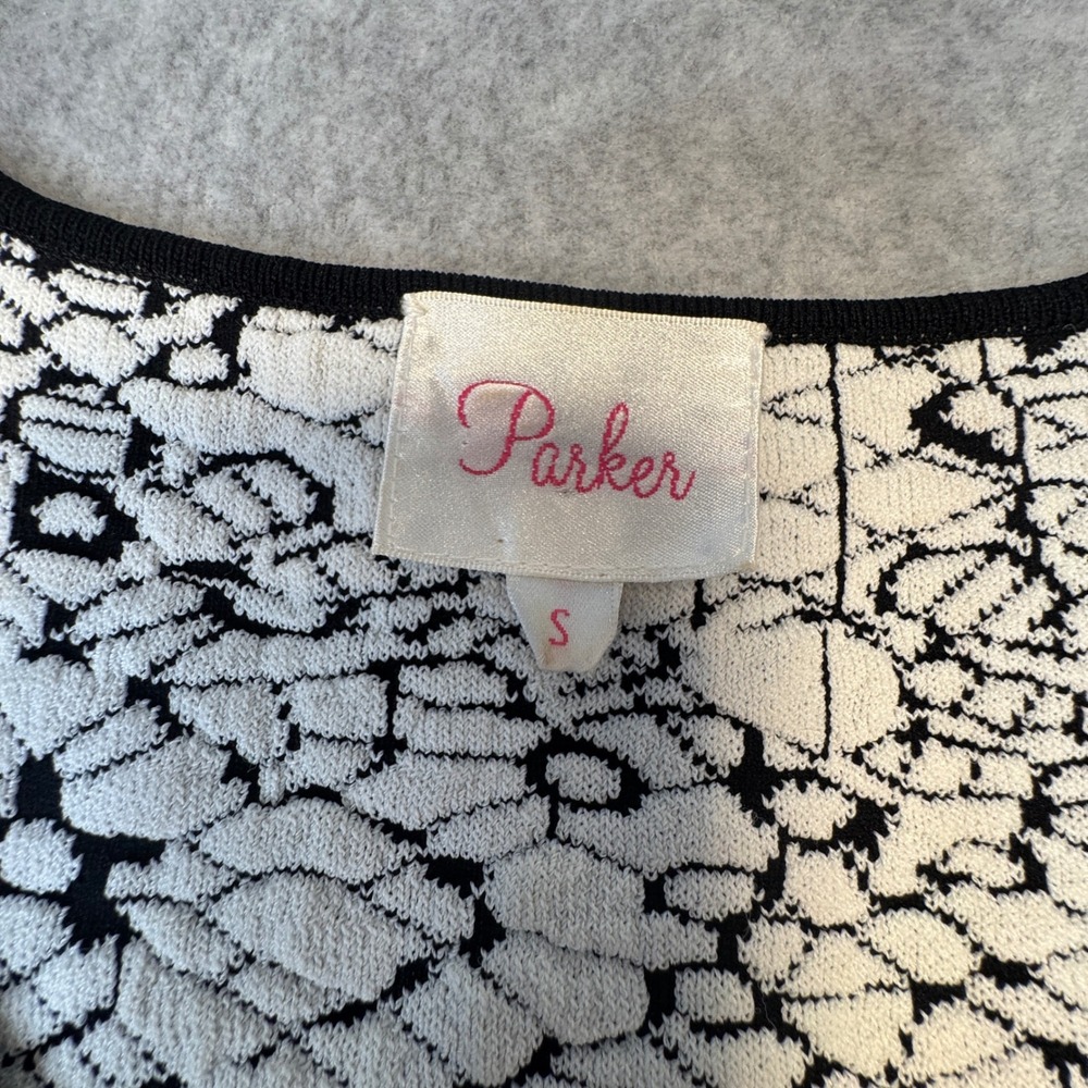 Nina Crop Top & Skirt Set in Jacquard Knit by Designer Parker Skater Mod Small - Picture 3 of 12